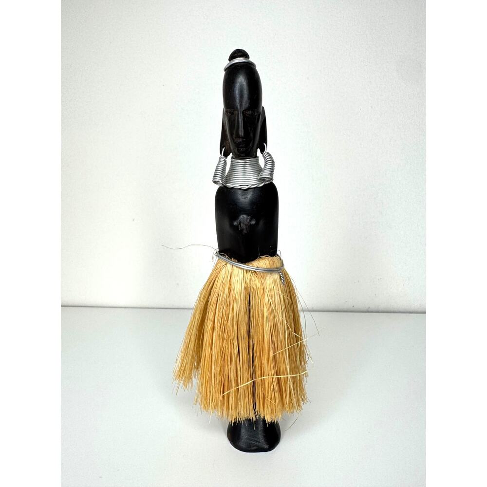 Vintage Namji Namchi African Fertility Doll Cameroon Hand Carved Wood Figure 7"